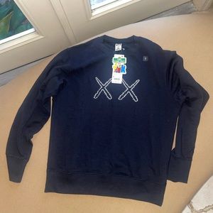 Kaws x Uniqlo x Sesame Street XX Black Sweatshirt - SIZE SMALL